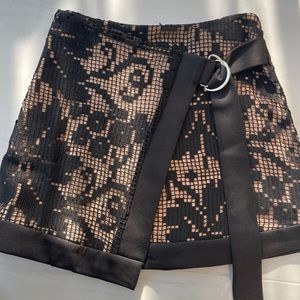 Elliatt crochet look lace on nude background  size small